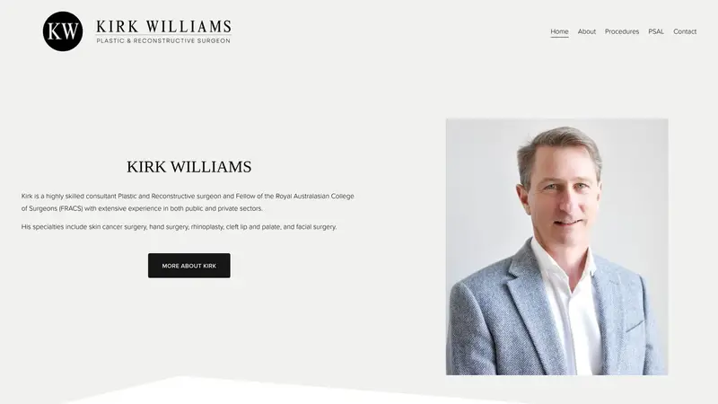 Homepage of kirkwilliams.co.nz