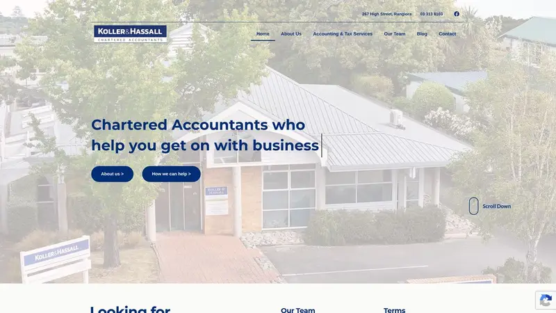 Homepage of kollerhassall.co.nz
