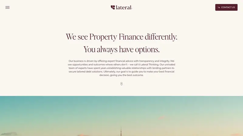 Homepage of lateralpartners.co.nz