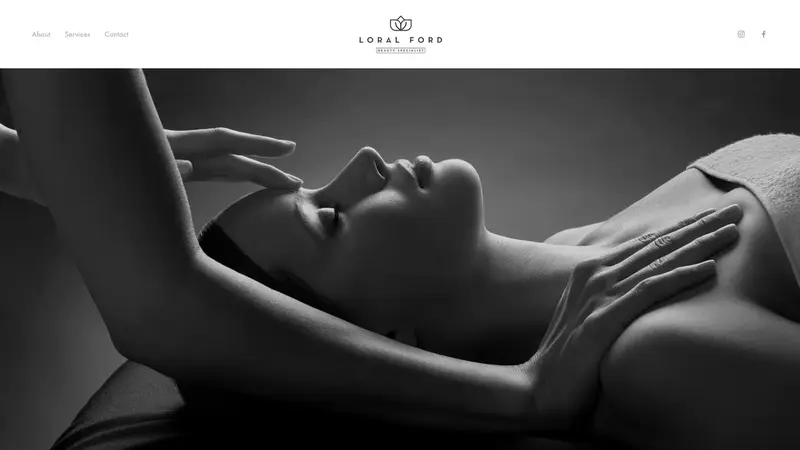 Homepage of lfbeauty.co.nz