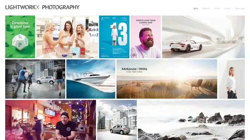 Homepage of lightworkx.co.nz