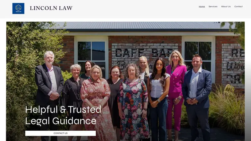 Homepage of lincolnlaw.co.nz