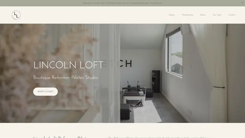 Homepage of lincolnloft.co.nz