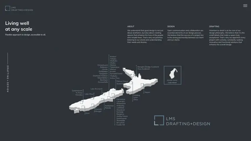 Homepage of lmsdraftinganddesign.co.nz