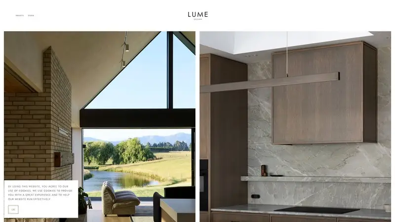 Homepage of lumedesign.co.nz