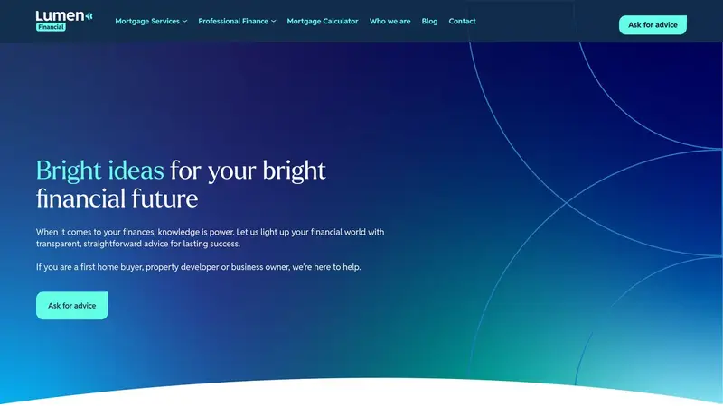 Homepage of lumenfinancial.co.nz