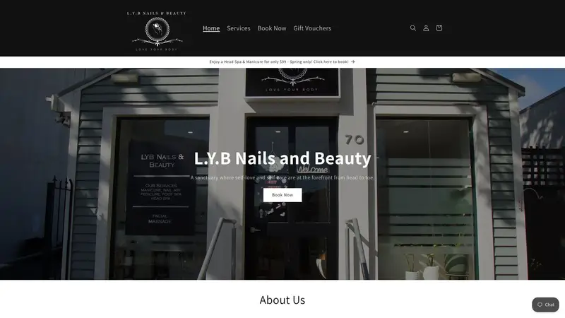 Homepage of lyb.co.nz