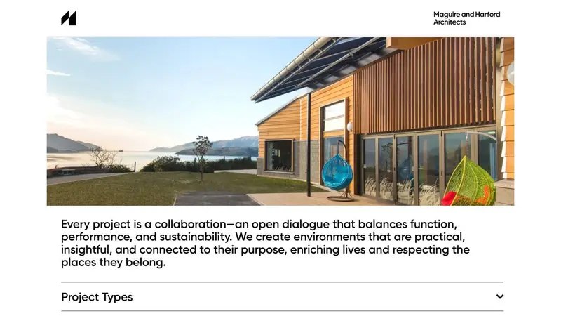 Homepage of mah.co.nz