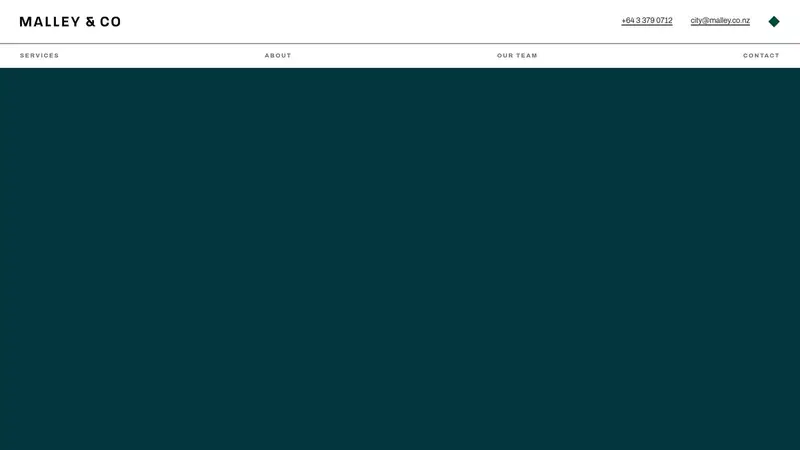 Homepage of malley.co.nz