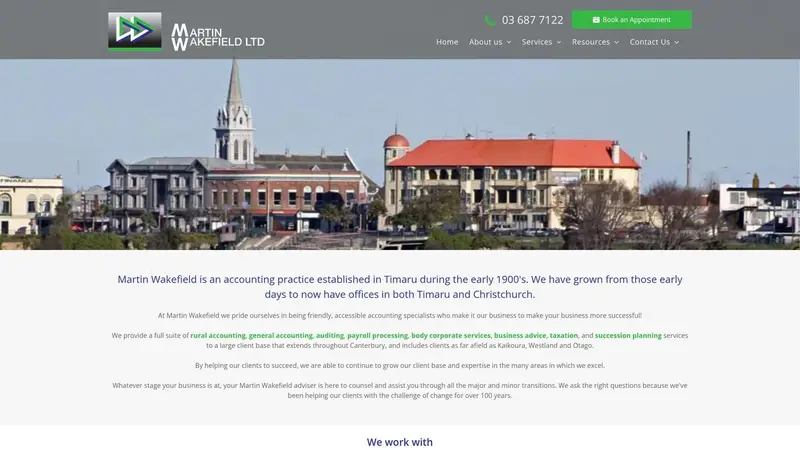 Homepage of martinwakefield.co.nz