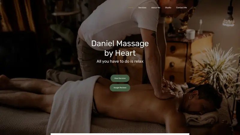 Homepage of massage-christchurch.co.nz