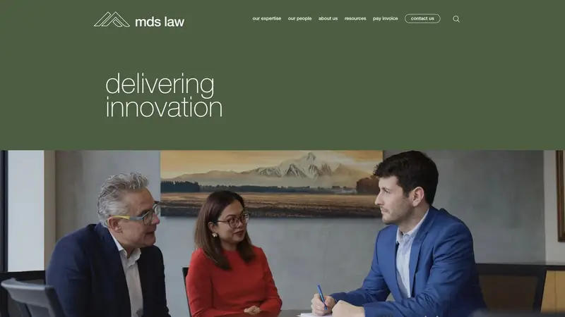 Homepage of mdslaw.co.nz