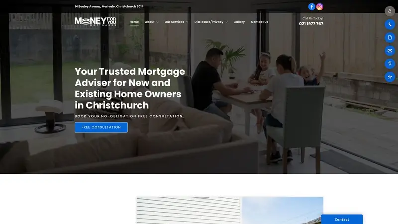 Homepage of moneyforyou.co.nz