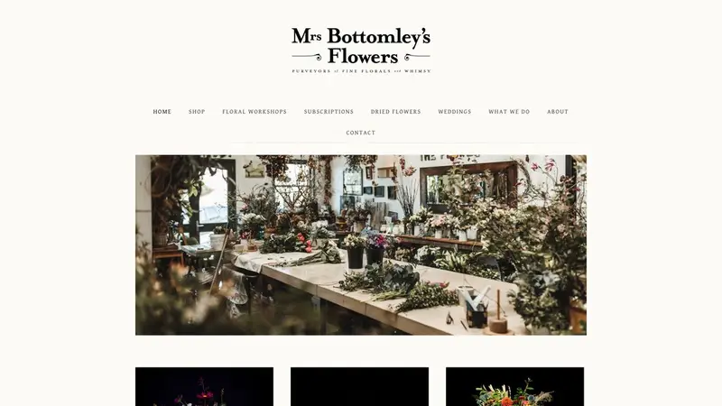 Homepage of mrsbottomleysflowers.nz