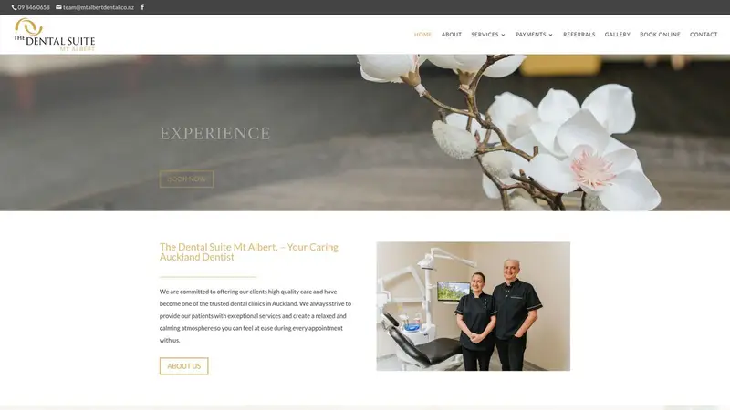 Homepage of mtalbertdental.co.nz