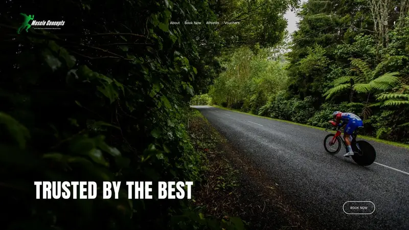 Homepage of muscleconcepts.co.nz