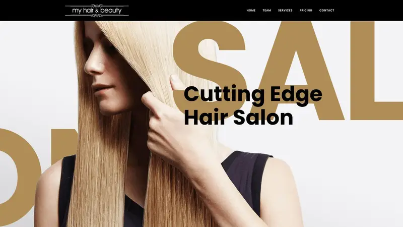 Homepage of my-hair-and-beauty.co.nz