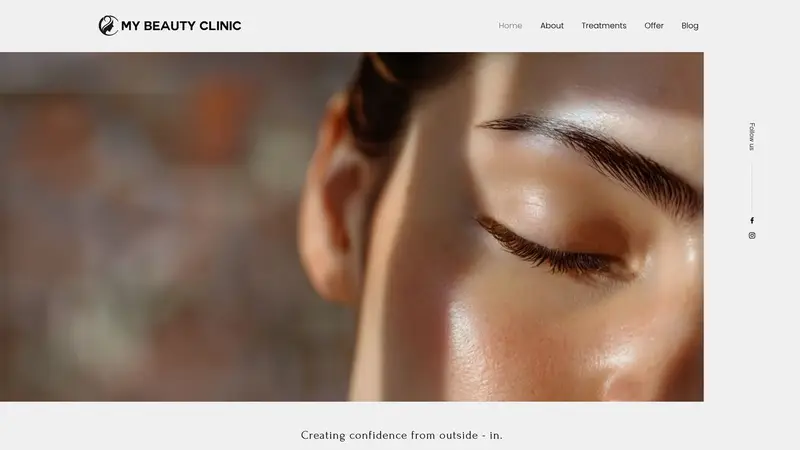 Homepage of mybeautyclinic.co.nz