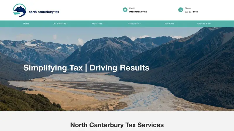 Homepage of nctbk.co.nz