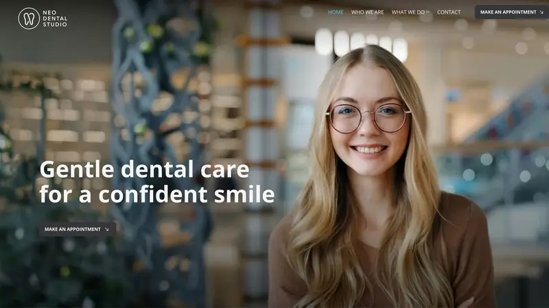 Homepage of neodentalstudio.co.nz