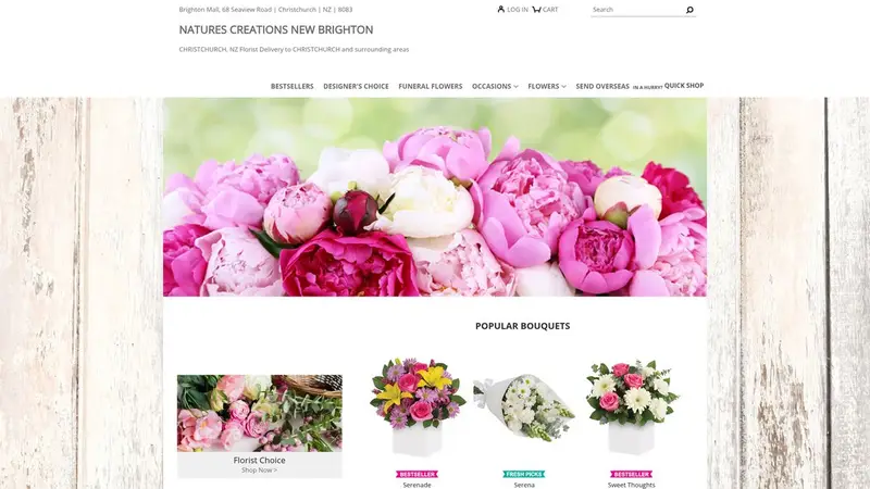 Homepage of newbrightonfloristflowers.nz