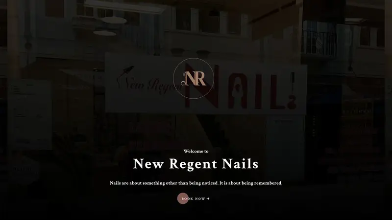 Homepage of newregentnail.co.nz