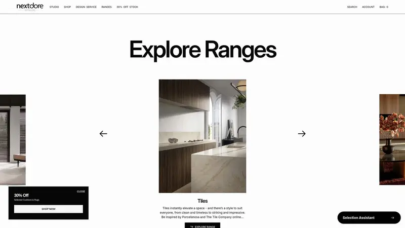 Homepage of nextdore.co.nz