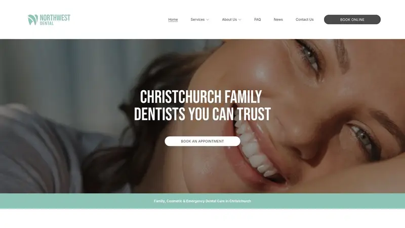 Homepage of nwdental.co.nz