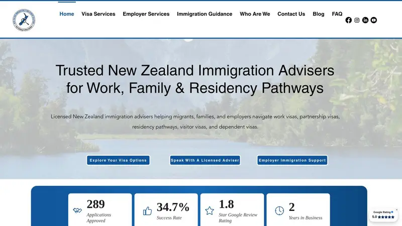Homepage of nzies.co.nz