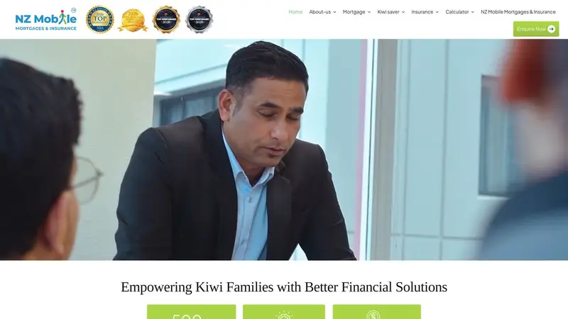 Homepage of nzmmortgages.co.nz