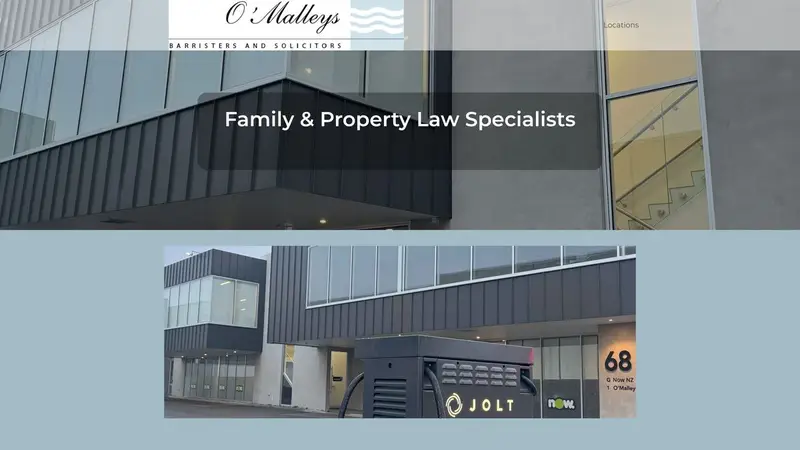 Homepage of omalleys.co.nz