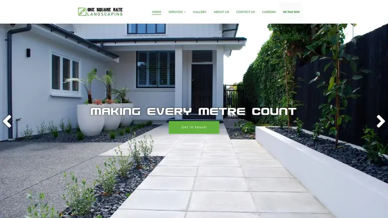 Homepage of onesquarerate.co.nz