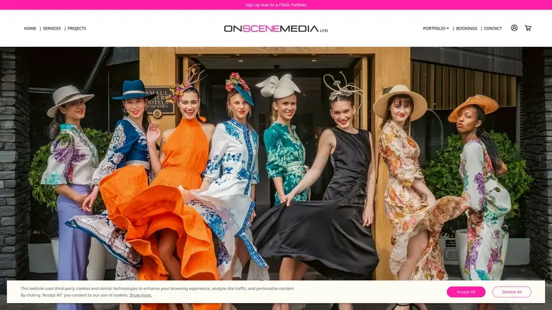 Homepage of onscenemedia.co.nz