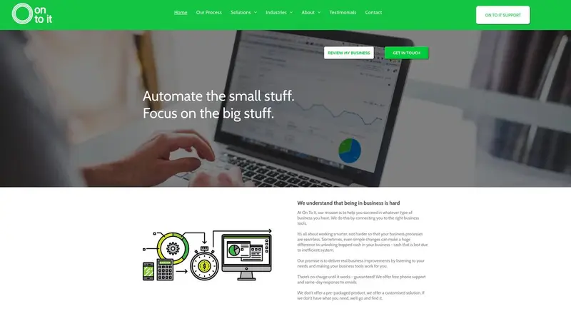 Homepage of ontoit.nz