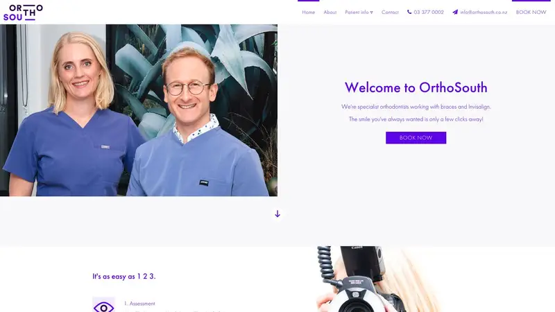 Homepage of orthosouth.co.nz