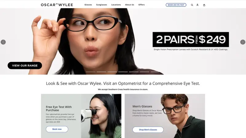 Homepage of oscarwylee.co.nz