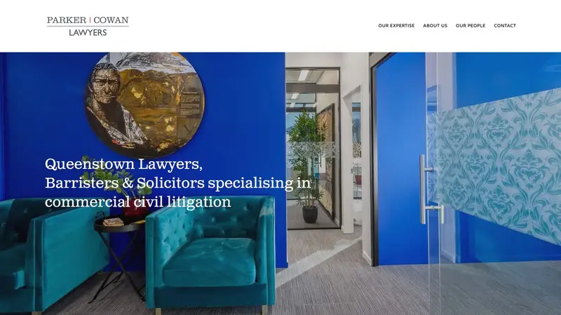 Homepage of parkercowan.co.nz
