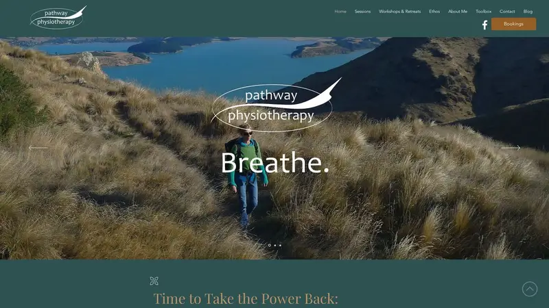 Homepage of pathwayphysiotherapy.nz