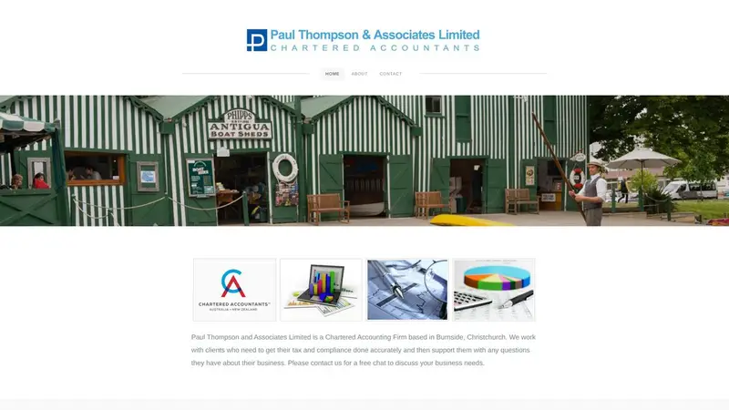 Homepage of paulthompsonca.co.nz