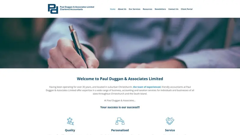 Homepage of pduggan.co.nz