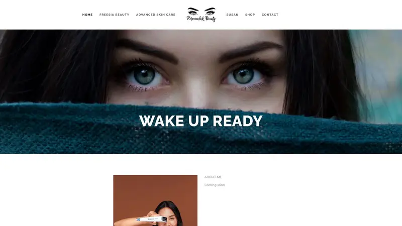 Homepage of permaninkbeauty.co.nz
