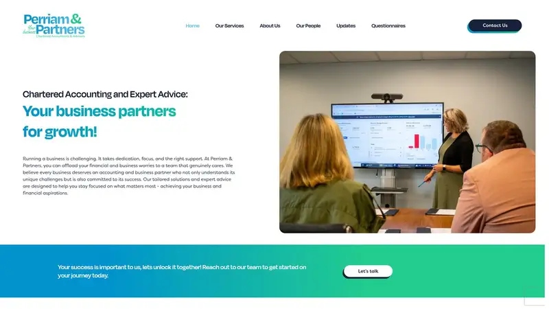 Homepage of perriams.co.nz