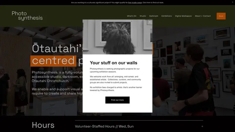 Homepage of photosynthesis.nz
