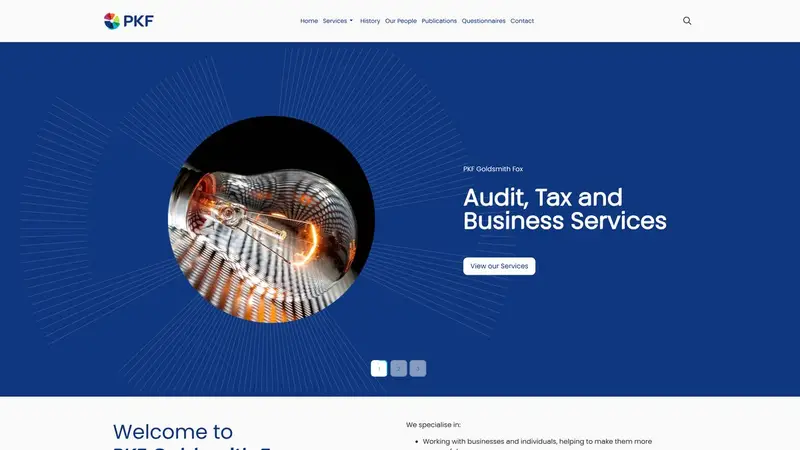 Homepage of pkfgf.co.nz