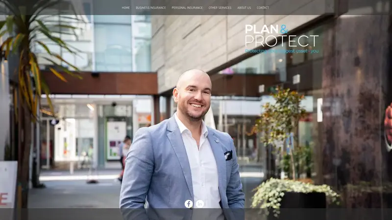 Homepage of planandprotect.co.nz