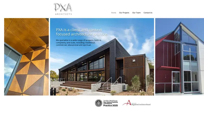 Homepage of pxa.co.nz