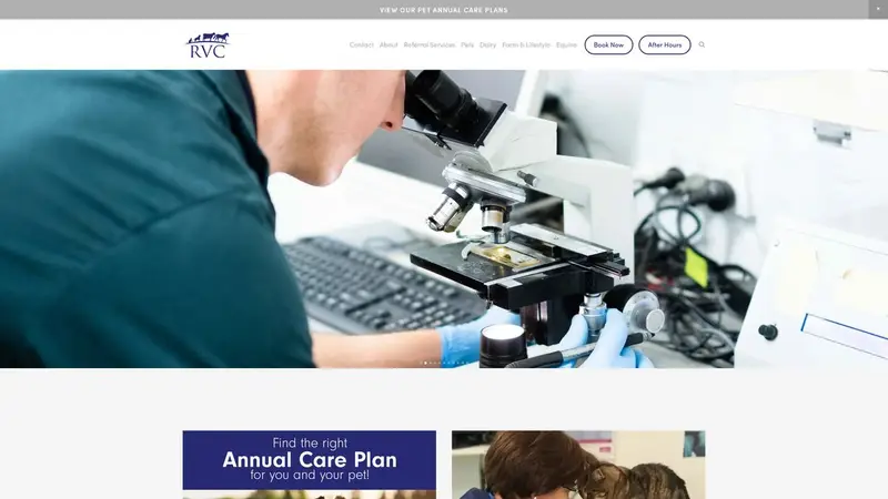 Homepage of rangioravetcentre.co.nz