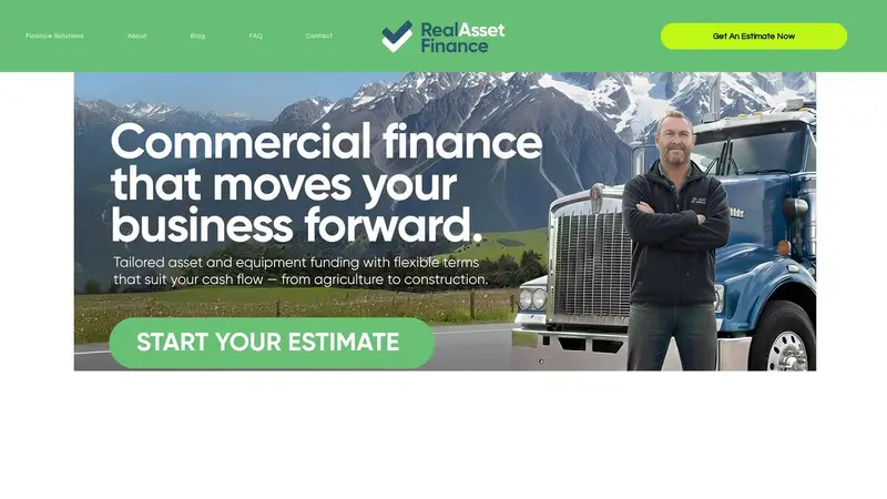 Homepage of realasset.co.nz