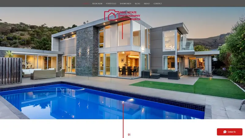 Homepage of realestatephotographychch.co.nz