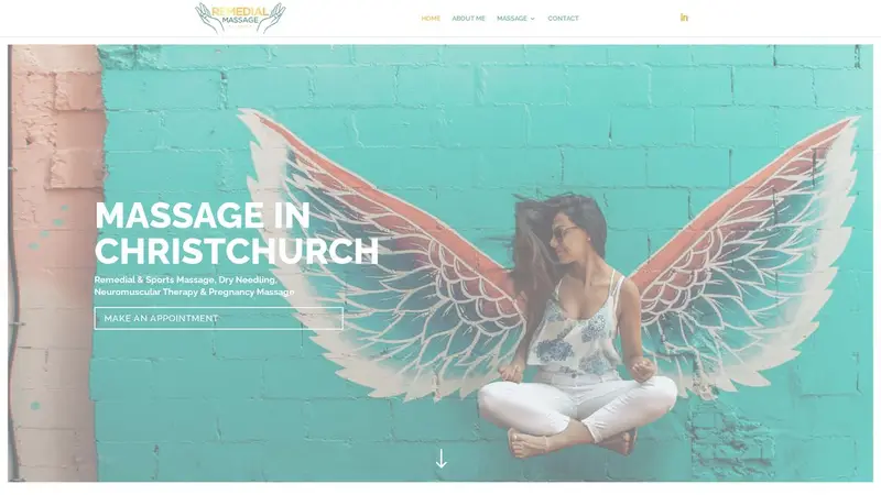 Homepage of remedialmassage.co.nz